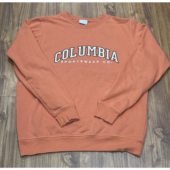 Columbia Other - Columbia Men’s Sweatshirt Medium‎ Orange Long Sleeve Crew Neck Pullover Casual